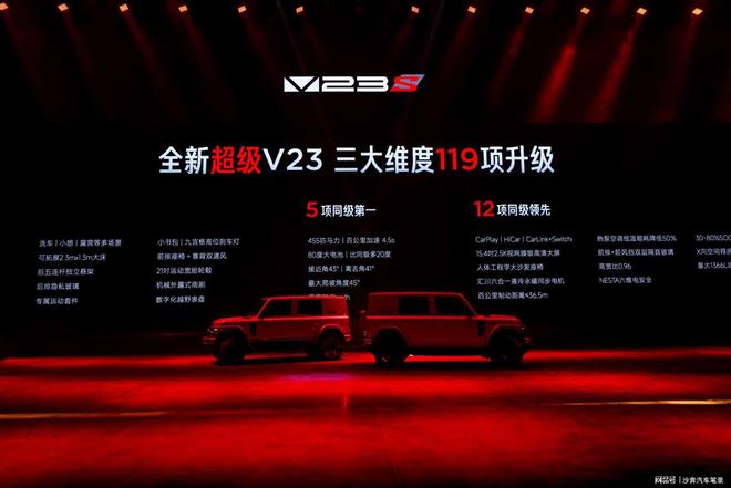 全新超级V23及赛博版上市1228万起pg电子试玩性能跃升配置满级iCAR(图8)